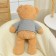 Soft toy "Bear", in a knitted sweater, 75 cm, color gray color