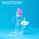 A bottle for feeding "Bunny: Mom and kids", classic throat, 250 ml., 0 months, fitted, with handles