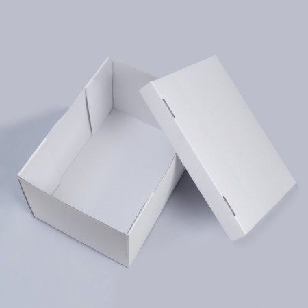The box is folding, the lid is, white, 35 x 25 x 20 cm-2