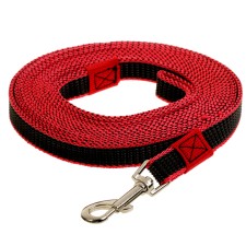 Kaponnoye zonik leash with double latex thread, 5 m x 2 cm, red