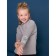 Jumper for girls, height 104 cm, gray color