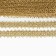 Braid color gold, width 2.6 cm, in packaging 25 meters