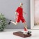 Souvenir Polystone "Athlete - Football player" Red with gold 16.8x24.3 cm