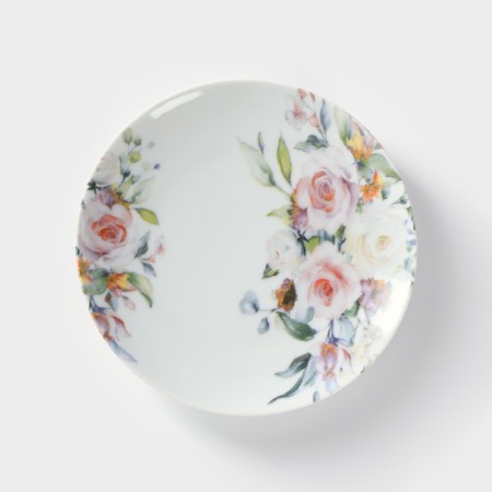 Porcelain plate "Verona", d = 17.5 cm, white