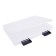 A4 document folder, with black latches, 230 x 305 x 40 mm, transparent case