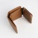 Women's wallet on a magnet, brown color