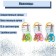 Scissors 13.5 cm, injuries, plastic handles, rounded ends, mix