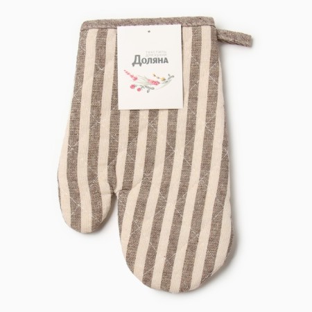Mittens-output of the deed strip ts. In brown 25x17cm, 50% p/e 50% HL-3