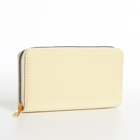 Lightning wallet, beige color