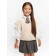 Vest for girl Knit, height 128 cm, milk color