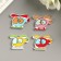 A set of buttons of decorative wood "helicopters" set 10 pcs mix 2x2.8 cm