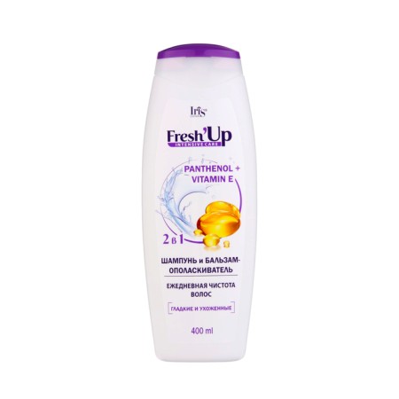 Shampoo and balm hairproofing IRIS Cosmetic Fresh Up, 2 in 1, 400 ml