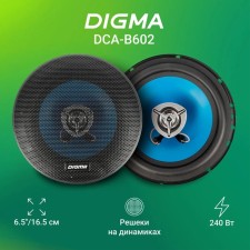 Acoustic system DIGMA DCA-B602, 16.5 cm, 240 watts, set 2 pcs