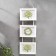 Triple photo frame on braid L-2 10x15 cm, white