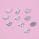 Rhinestones are sewing "drop", 10 × 14 mm, 20 pcs, white color