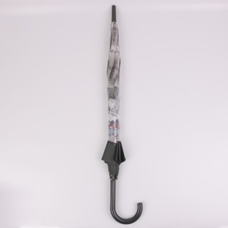 Umbrella - semi -automatic cane "Cities", 8 knitting needles, r = 40 cm, Mix drawing-9