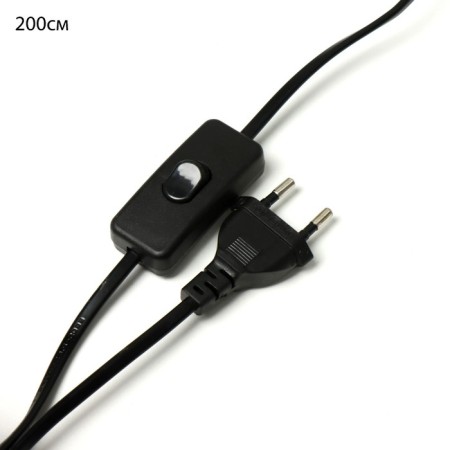 Scoop with a switch on the wire "Camellia" E14 40W black 17x11x17cm-9