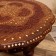 Carved table "Circle" wood 48x53x53cm