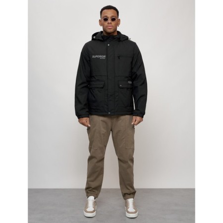 Sports male jacket, size 48, black color