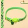 Kotoflash collar, with a bell, 30 x 1 cm, polyester, green