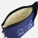 Cosmetic bag with a zipper, with a lining, blue color