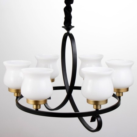 Cante "Country" 5x40W E27 black and gold 60x60x50 cm Bayerlux-4