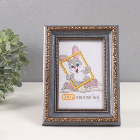 Photo frame Plastic "Babylon" 10x15 cm, blue-blue