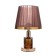 Justine table lamp 1x60W E27 chocolate-gold 21.5x21.5x34 cm Risalux