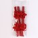 Pipe for the cocktail "mittens", in the set 6 pcs., Reds