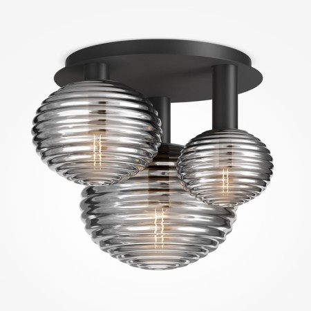 Ceiling light MayToni Mod268CL-03B, 3CHE14, 40W, 53.5x46x38.5 cm, black color black