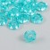 Beads for creativity Plastic "Gaika" set of 20 pcs turquoise 1.3x1.3x0.5 cm