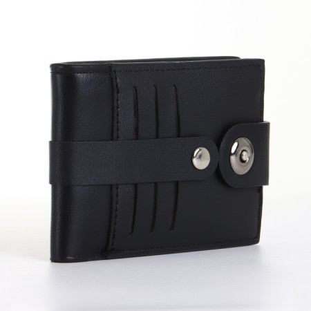 Male purse on a magnet, black color-1