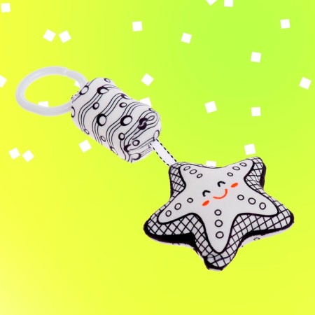 Soft “star” suspension, on a crib and stroller-6