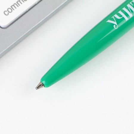 Automatic plastic pen “Teacher No. 1”, blue paste, 0.7 mm-3