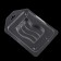 Plastic form for soap "Tricolor" 7.5x5 cm