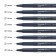 Set of capillary handles Schneider Pictus, 8 pieces, black