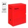 Archive box with A4 Calligrata valve, 150 mm, microgofrotcard, up to 1,400 sheets, red