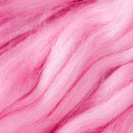Fasting wool 100% half -toned wool 50 g (056, pink)-1