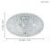 Clemente chandelier, 3x60W E27, chromium color