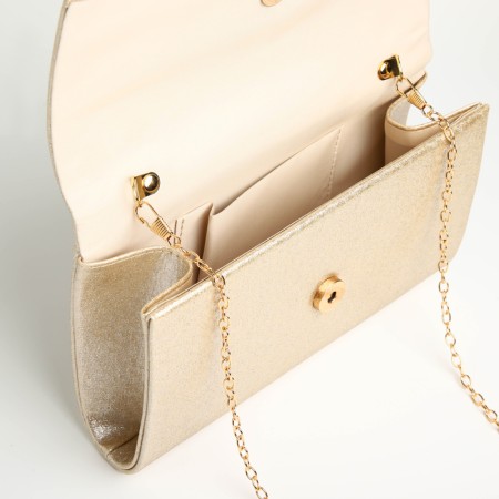 Female bag on a magnet, gold color-4