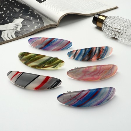 Half-out hair clip "Vega" 9 cm, mix-2