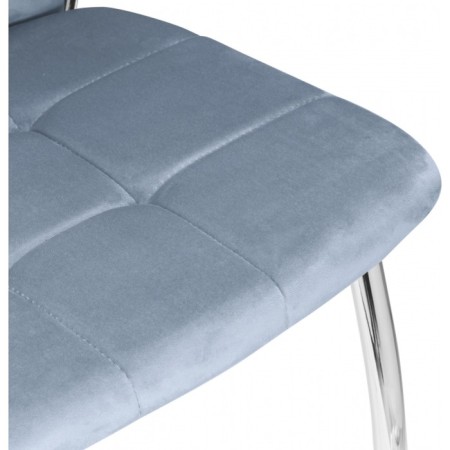 Farini Metal Metal Metal Carrier/Velur, Chrome/Blue 46x52x99 cm-7