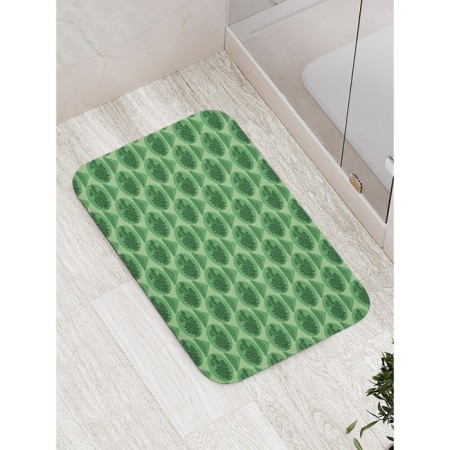 Bathroom mat “Green Dragon”, anti -slip, size 52x77 cm