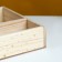 Wooden Kashpo, 27.5 × 20 × 4.5 cm "Be Happy", 2 departments, engraving