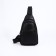 Male sling bag, artificial leather, black color