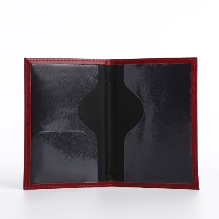 Cover for passport, burgundy color-4