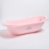 Bath children's "rabbits" with a drain, 86 cm, pink color