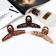 Hair crab "June" loop, 9 cm, brown