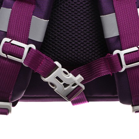 School backpack, 40 x 27 x 20 cm, Grizzly, ergonomic back, laptop department, purple-9