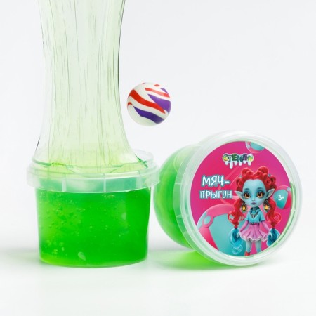 Slime "Glass" ball-jump, green, 90 g